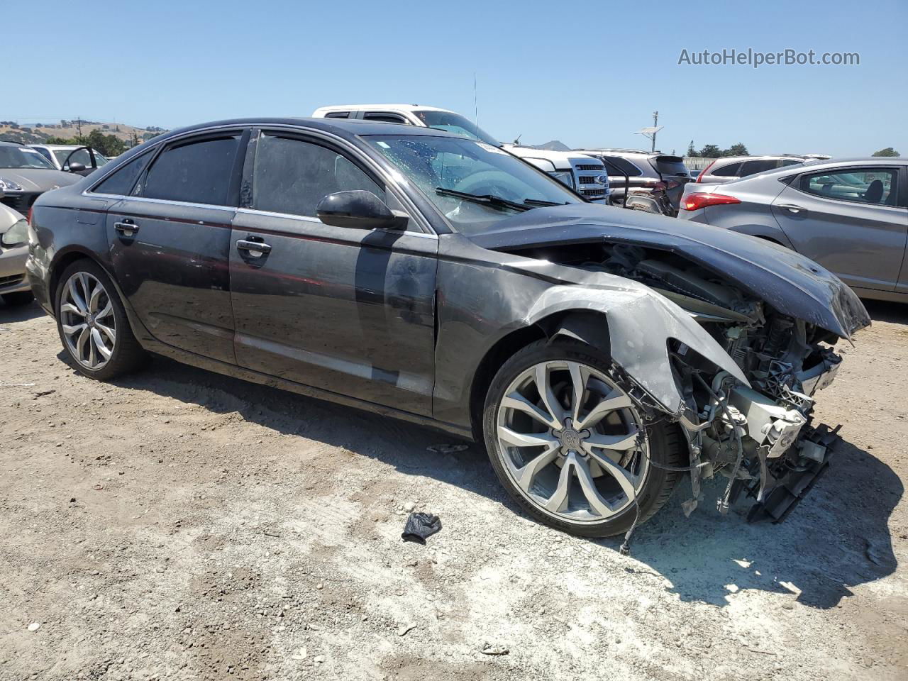 2013 Audi A6 Premium Plus Black vin: WAUGFAFC4DN128221