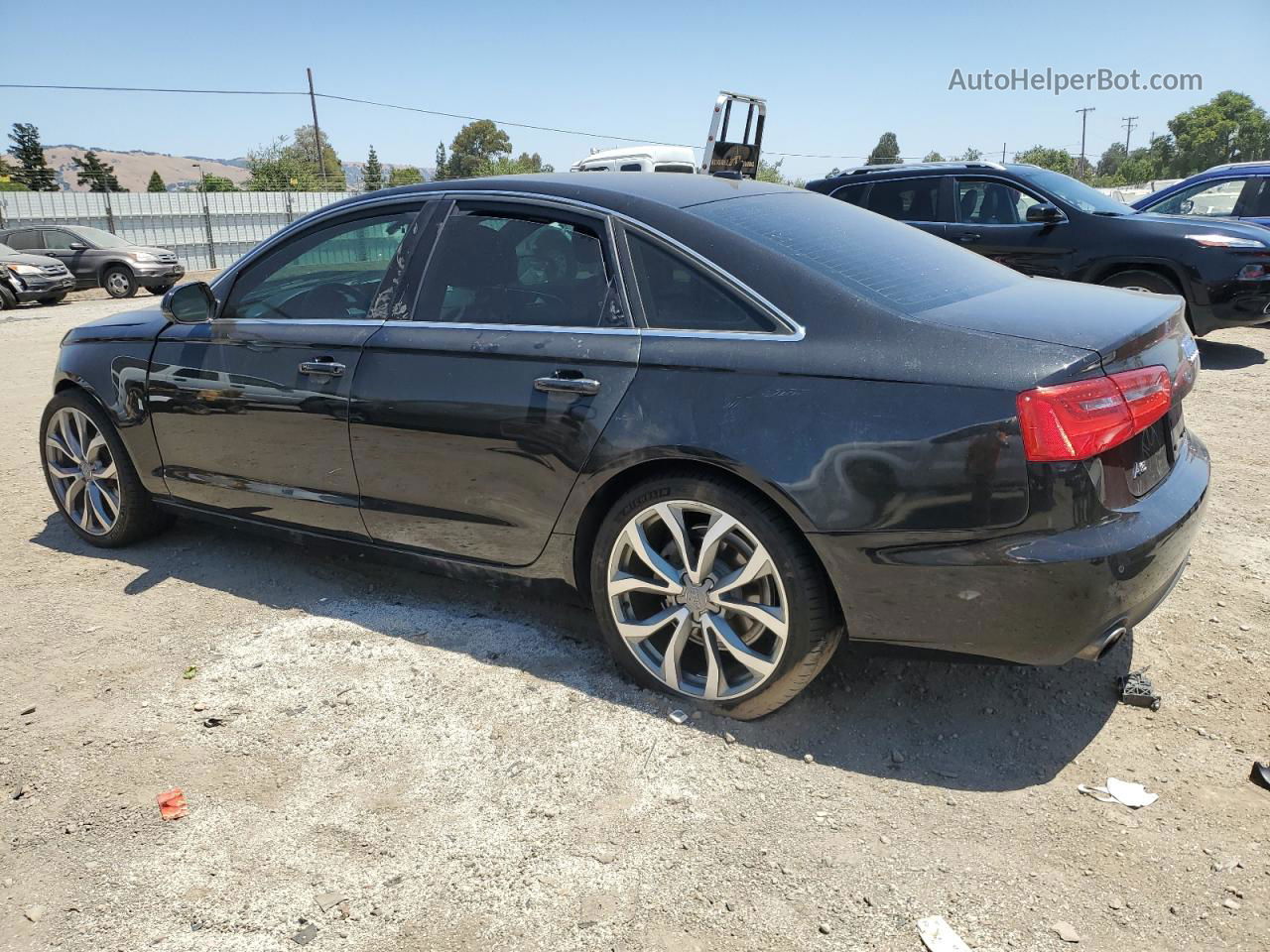 2013 Audi A6 Premium Plus Black vin: WAUGFAFC4DN128221