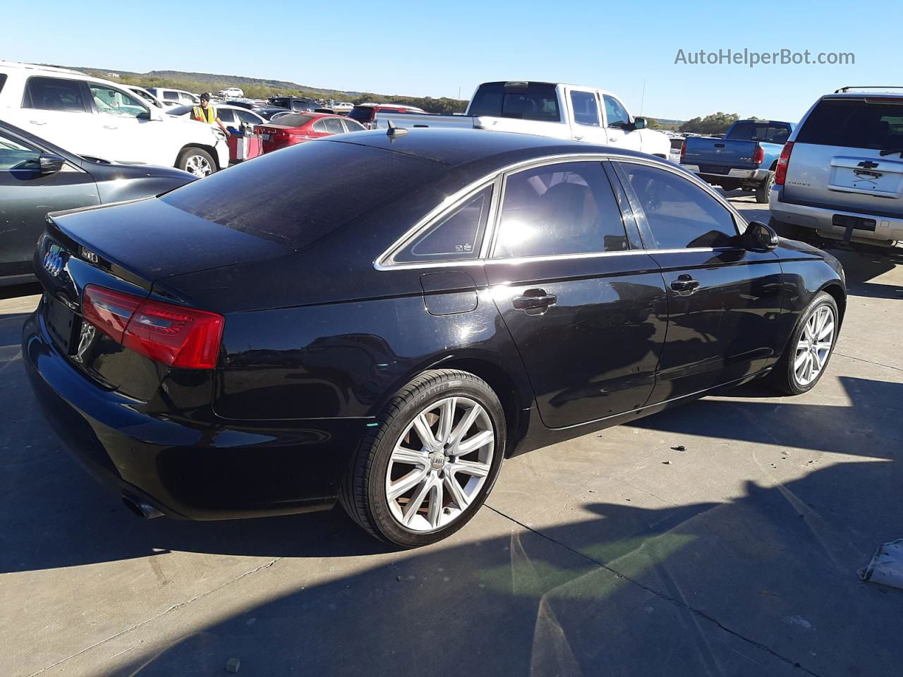 2014 Audi A6 Premium Plus Черный vin: WAUGFAFC4EN075179