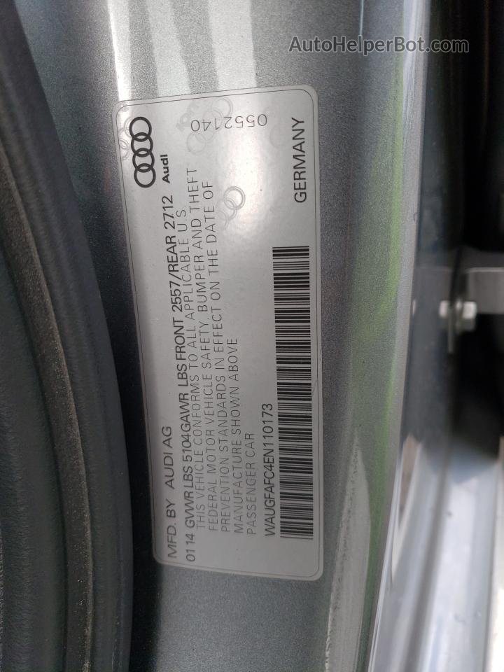 2014 Audi A6 Premium Plus Gray vin: WAUGFAFC4EN110173