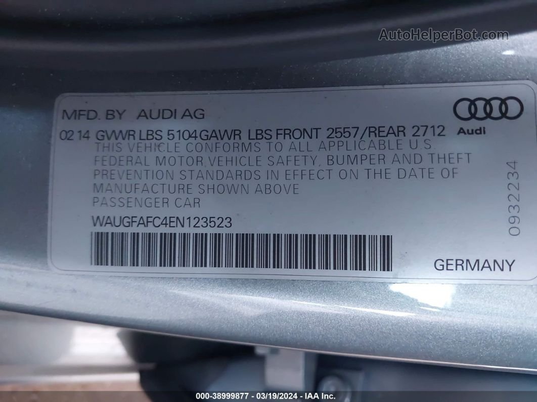 2014 Audi A6 2.0t Premium Gray vin: WAUGFAFC4EN123523