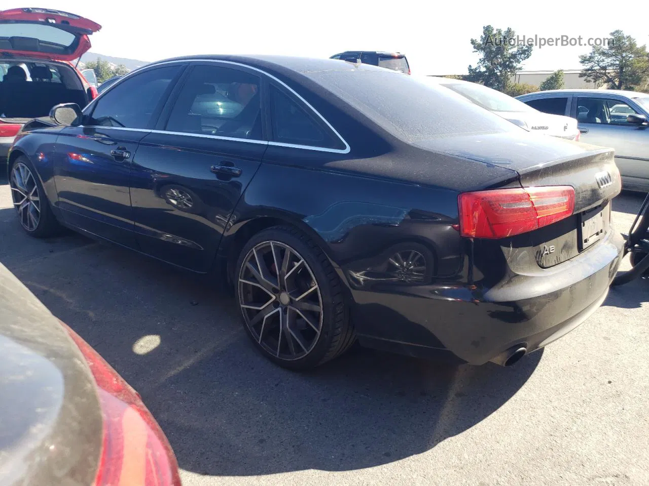 2014 Audi A6 Premium Plus Black vin: WAUGFAFC4EN148633