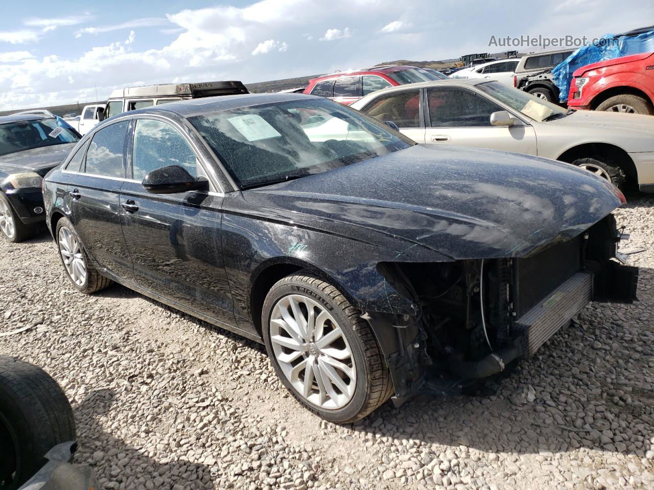 2014 Audi A6 Premium Plus Black vin: WAUGFAFC4EN151192