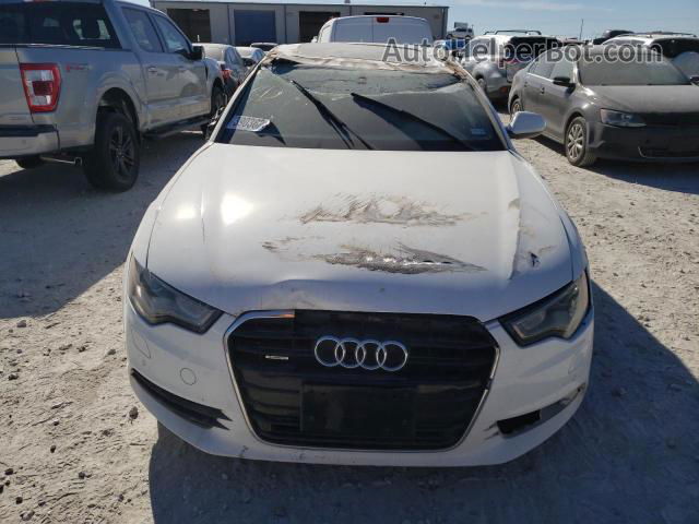 2014 Audi A6 Premium Plus Белый vin: WAUGFAFC4EN157963