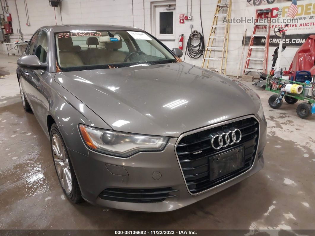 2013 Audi A6 2.0t Premium Gray vin: WAUGFAFC5DN021405