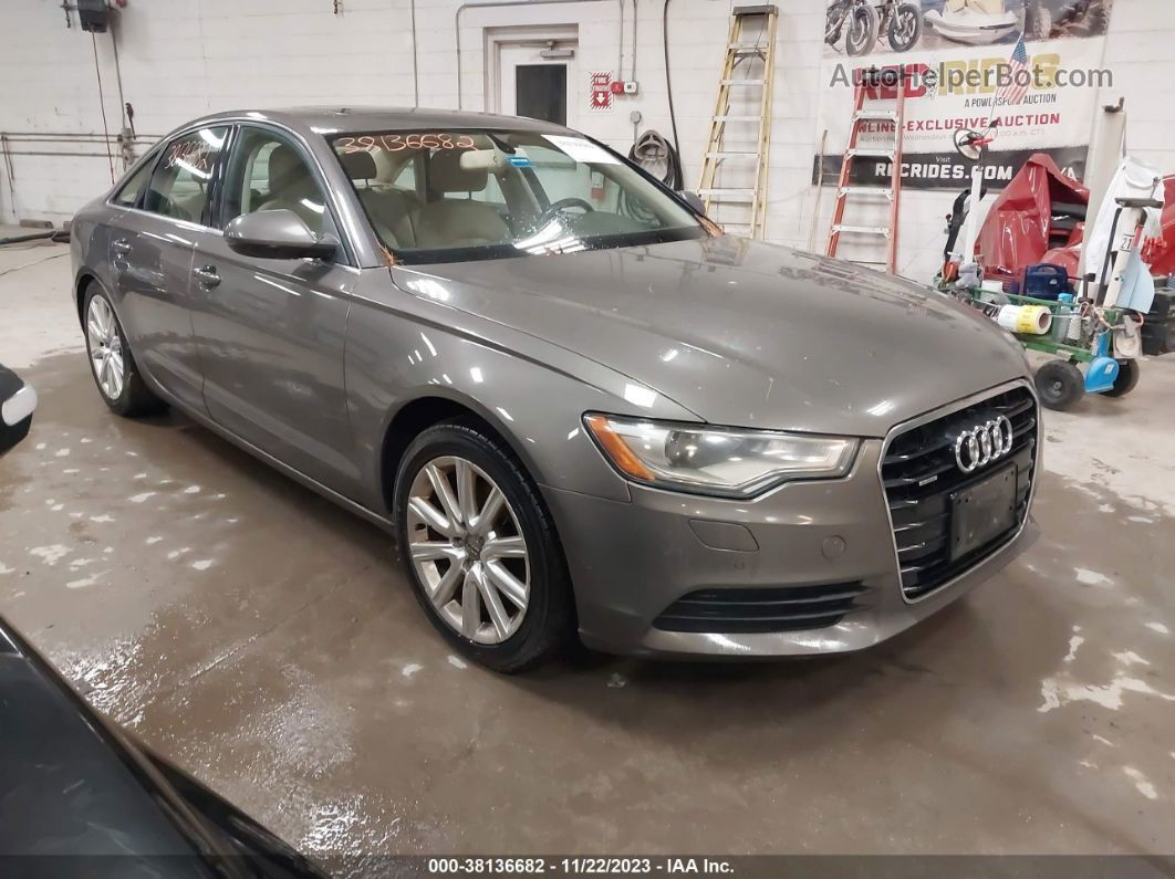 2013 Audi A6 2.0t Premium Gray vin: WAUGFAFC5DN021405