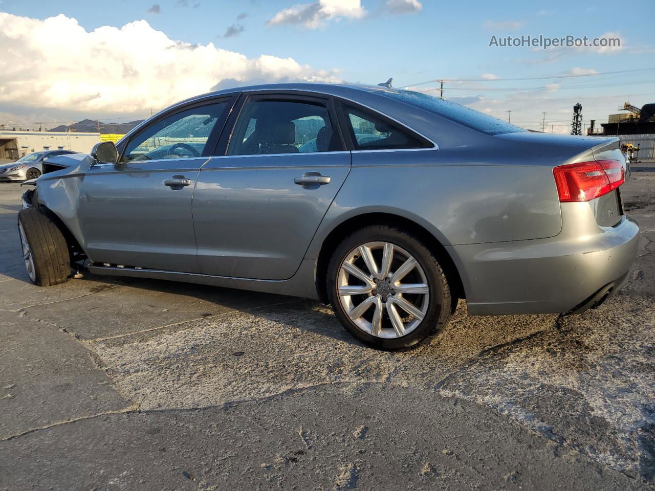 2013 Audi A6 Premium Plus Silver vin: WAUGFAFC5DN028645