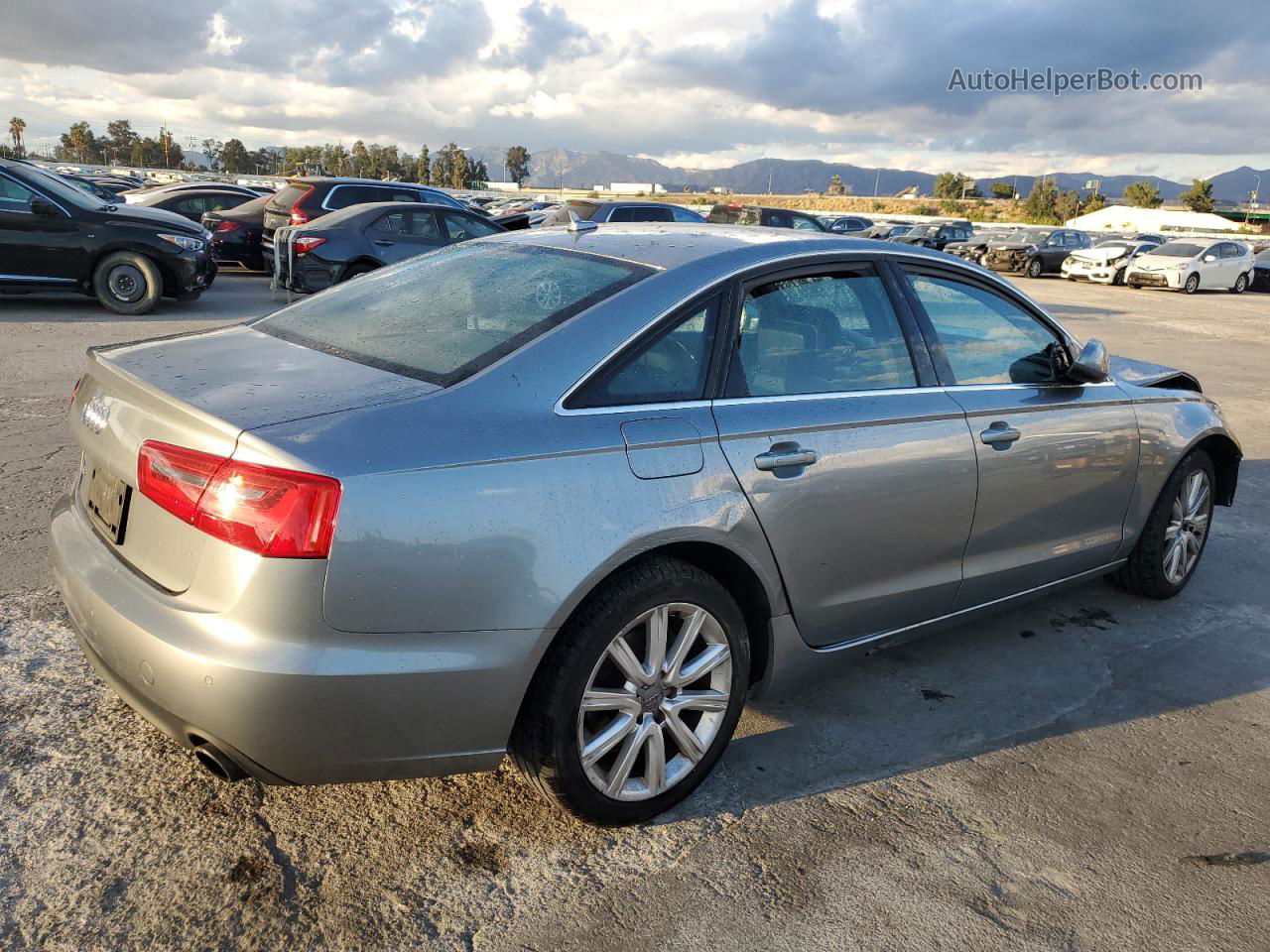 2013 Audi A6 Premium Plus Silver vin: WAUGFAFC5DN028645