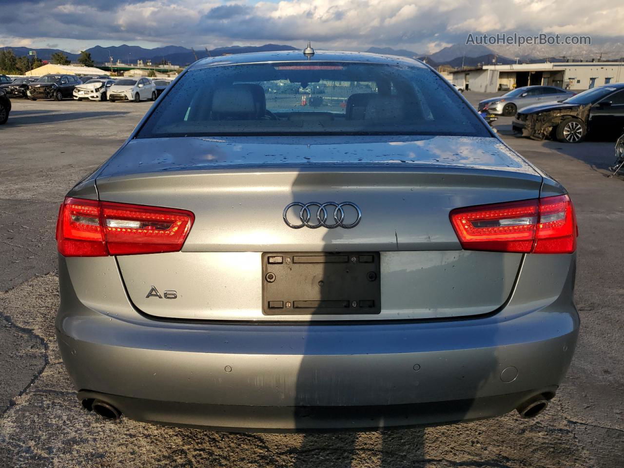 2013 Audi A6 Premium Plus Silver vin: WAUGFAFC5DN028645