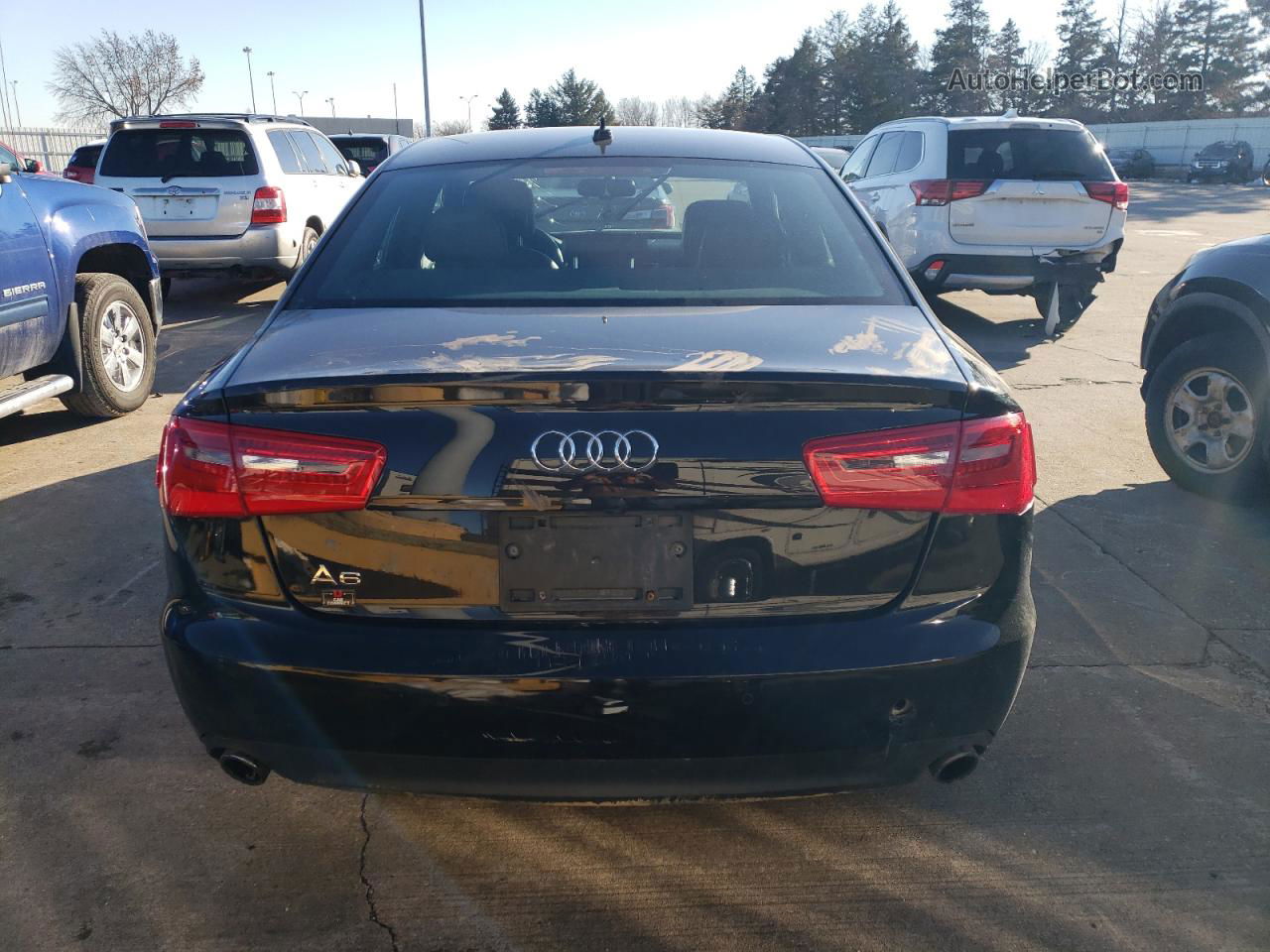 2013 Audi A6 Premium Plus Black vin: WAUGFAFC5DN083483