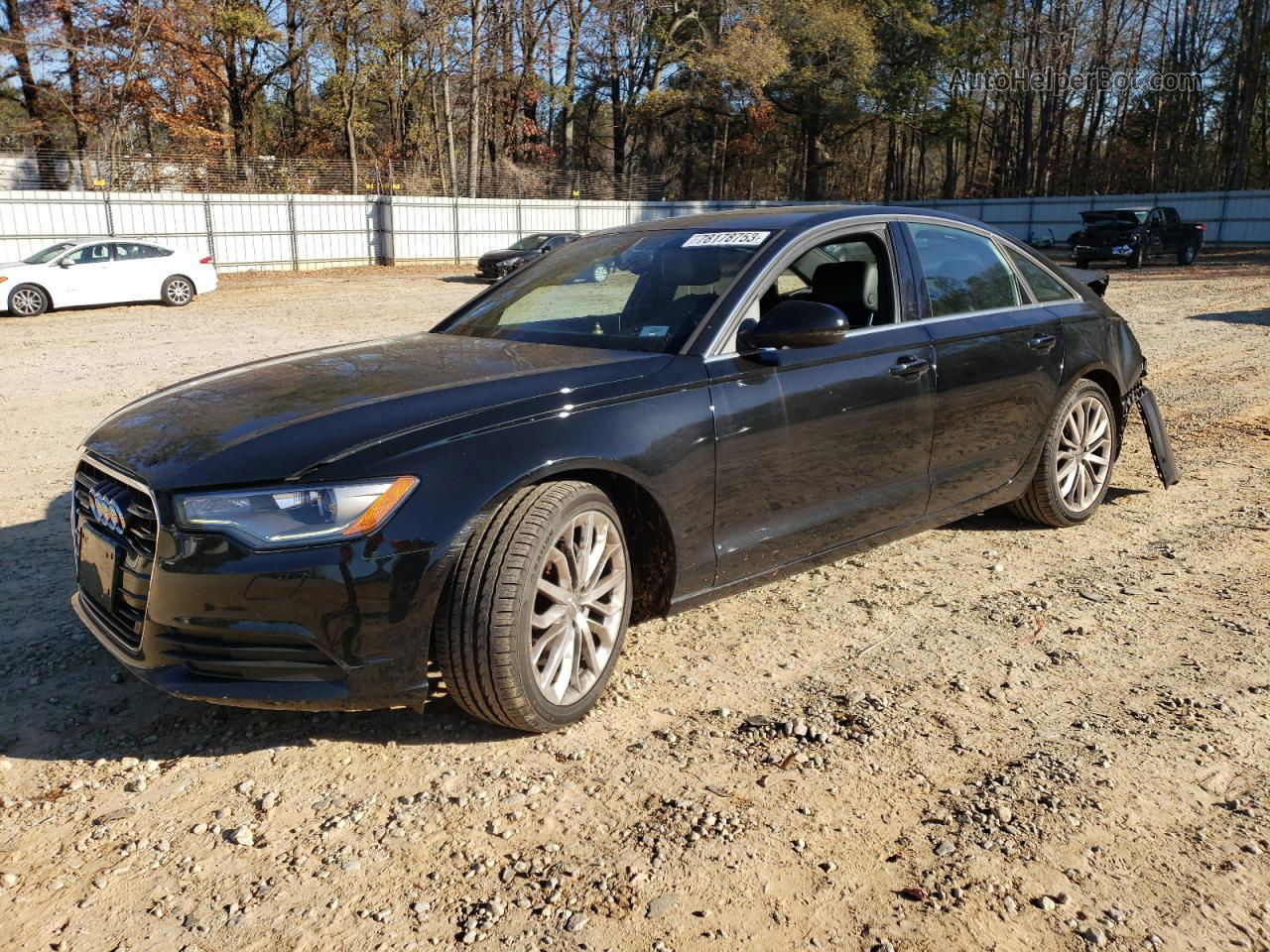 2013 Audi A6 Premium Plus Black vin: WAUGFAFC5DN137722