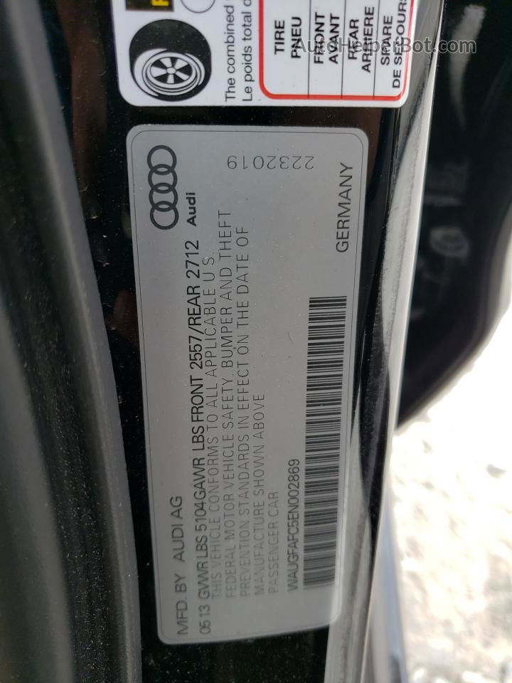 2014 Audi A6 Premium Plus Черный vin: WAUGFAFC5EN002869