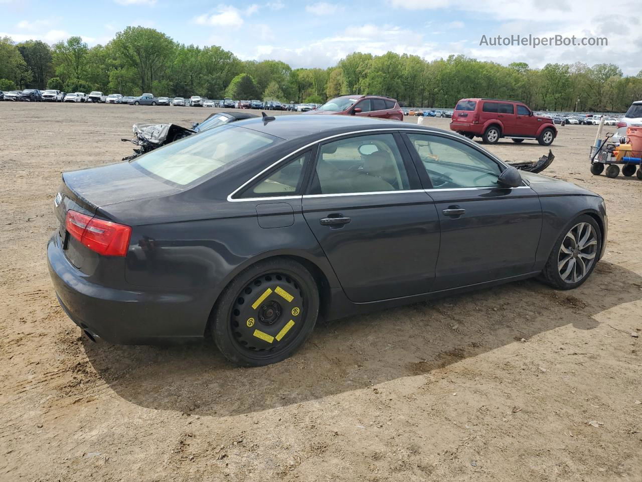 2014 Audi A6 Premium Plus Серый vin: WAUGFAFC5EN011605