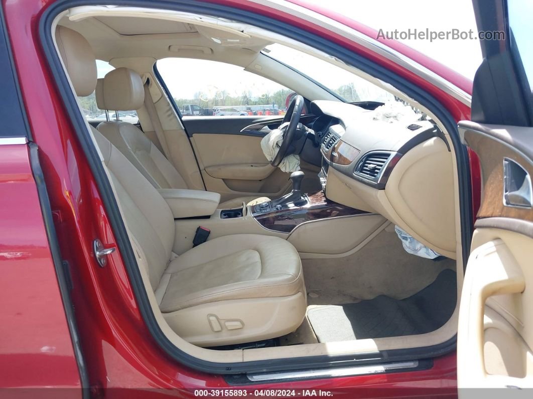 2014 Audi A6 2.0t Premium Красный vin: WAUGFAFC5EN044104