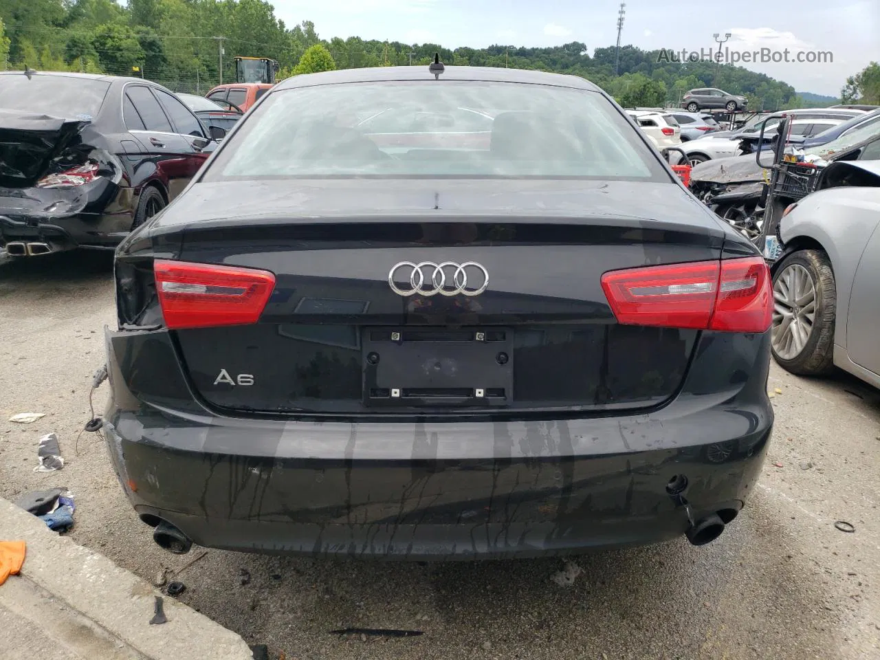 2014 Audi A6 Premium Plus Black vin: WAUGFAFC5EN086840