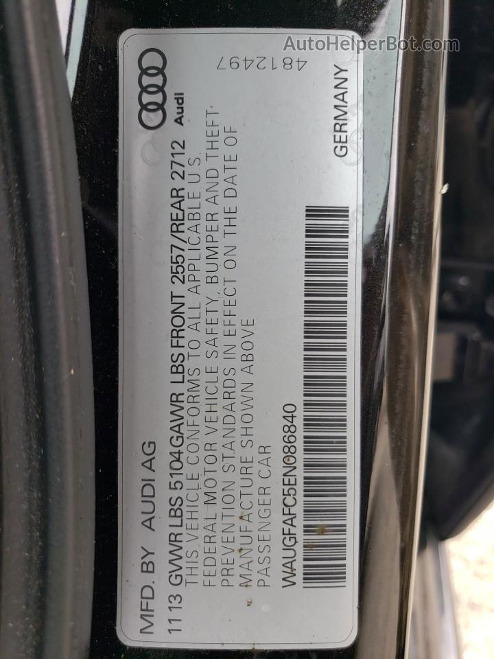 2014 Audi A6 Premium Plus Black vin: WAUGFAFC5EN086840