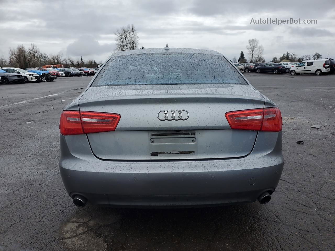 2014 Audi A6 Premium Plus Silver vin: WAUGFAFC5EN116564