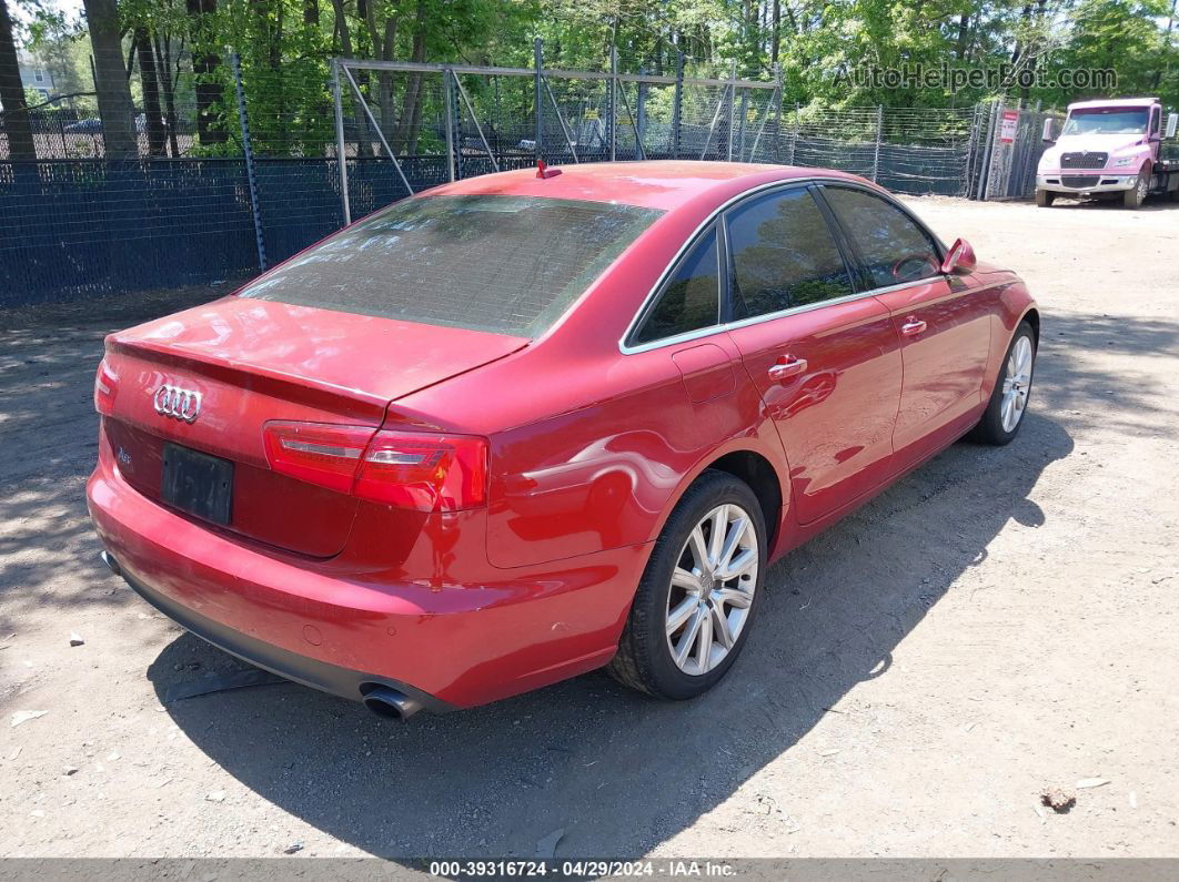 2013 Audi A6 2.0t Premium Red vin: WAUGFAFC6DN091169