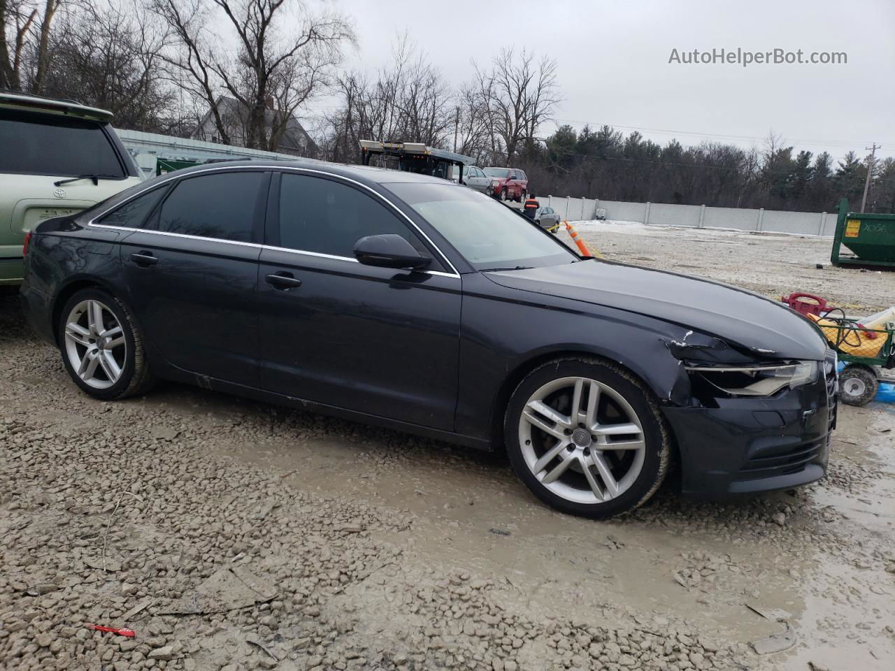 2014 Audi A6 Premium Plus Gray vin: WAUGFAFC6EN047920