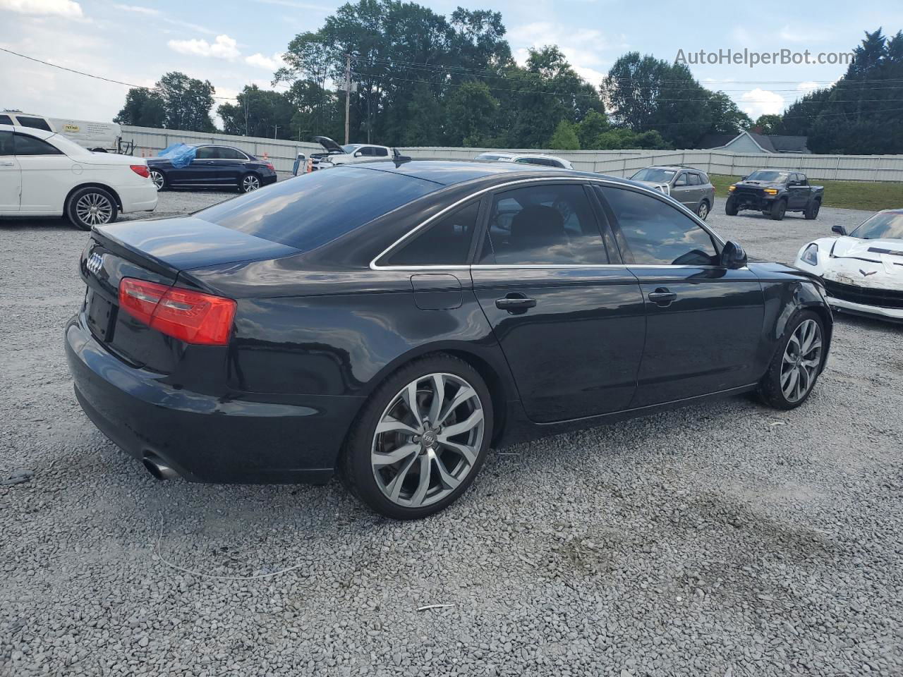 2014 Audi A6 Premium Plus Black vin: WAUGFAFC6EN057671