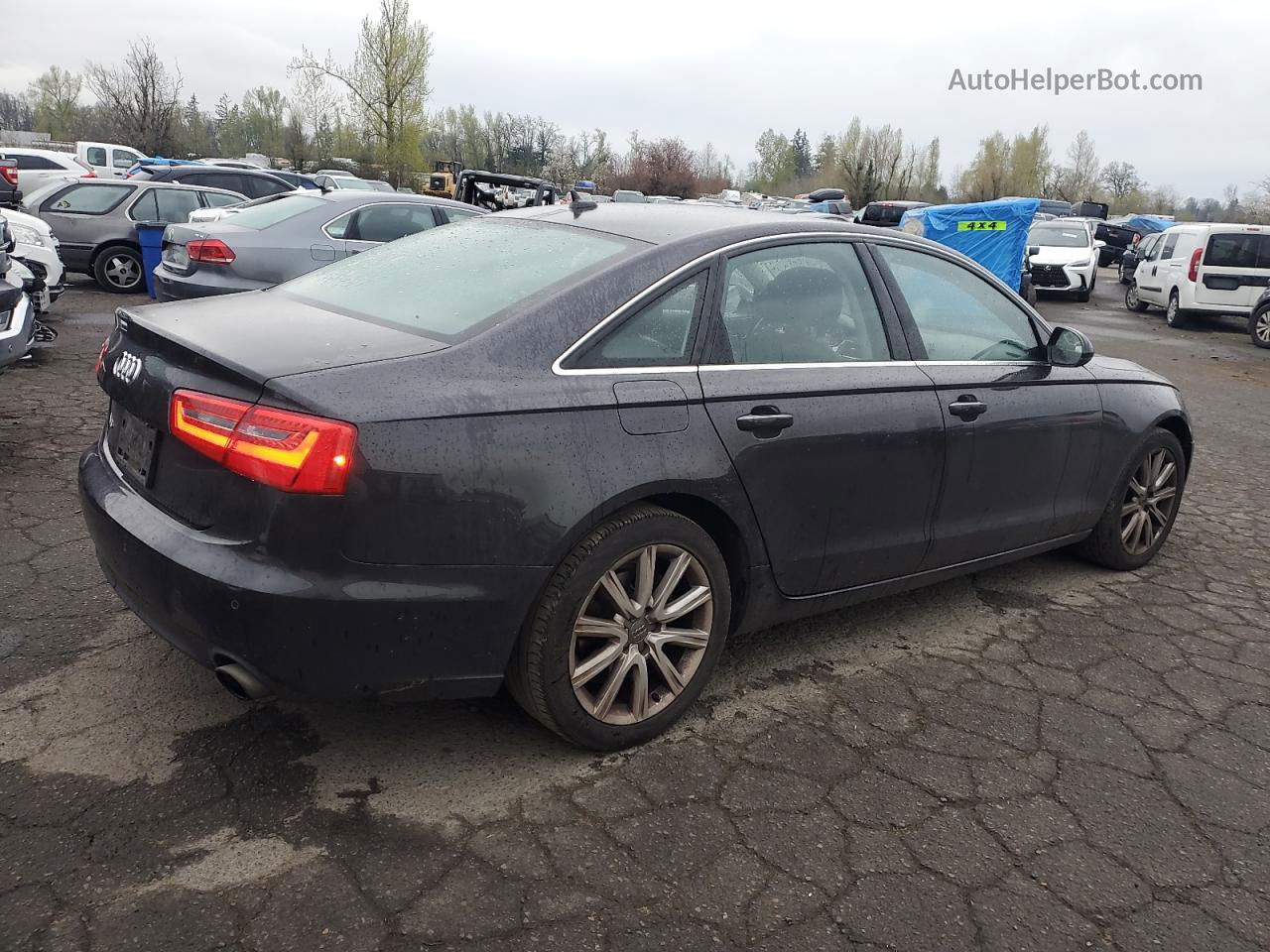 2013 Audi A6 Premium Plus Gray vin: WAUGFAFC7DN004363