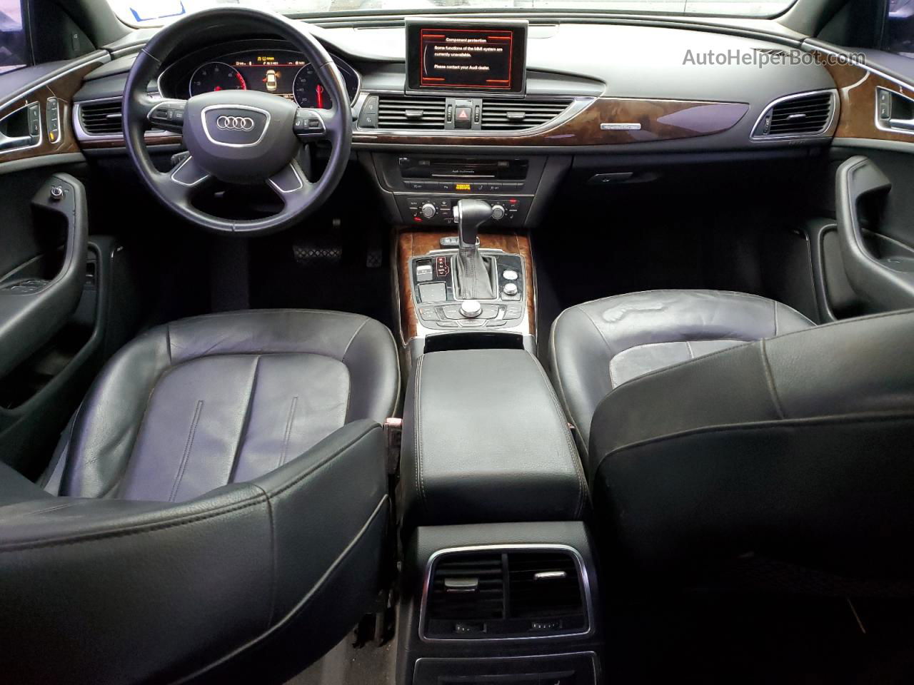 2013 Audi A6 Premium Plus Черный vin: WAUGFAFC7DN005691