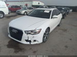 2013 Audi A6 2.0t Premium White vin: WAUGFAFC7DN026072