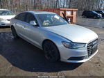 2013 Audi A6 2.0t Premium Silver vin: WAUGFAFC7DN050887