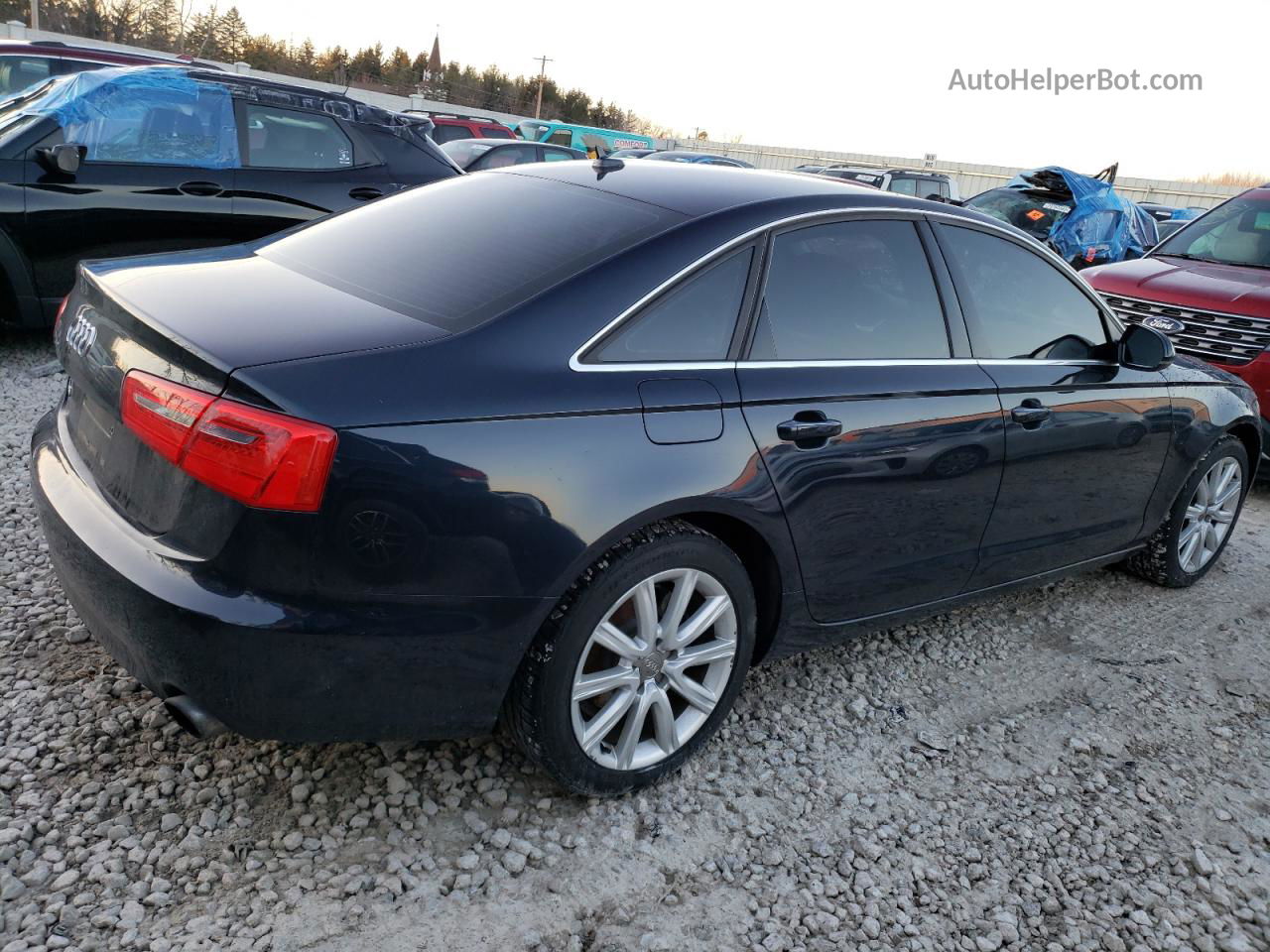 2013 Audi A6 Premium Plus Black vin: WAUGFAFC7DN078723