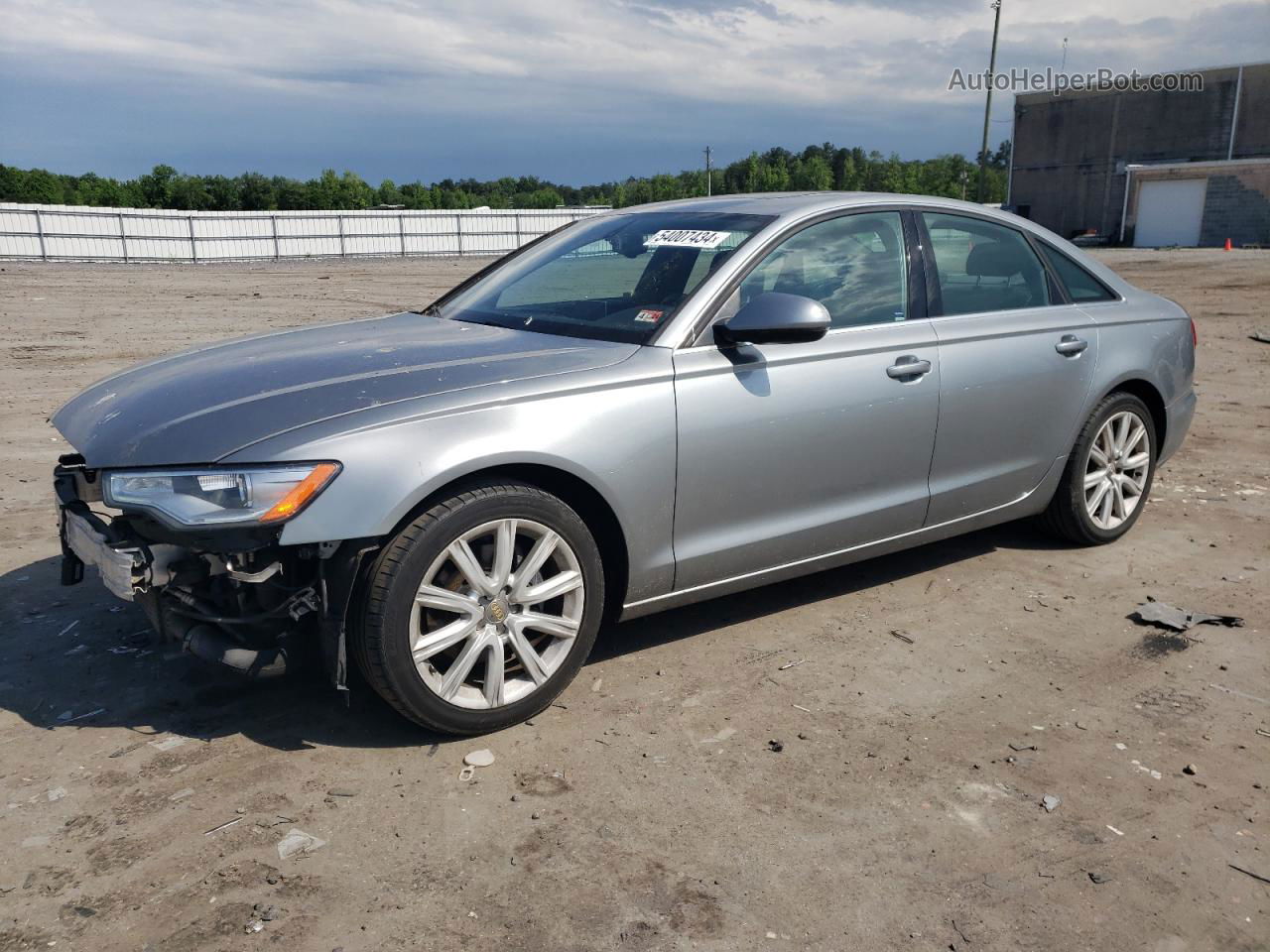 2013 Audi A6 Premium Plus Gray vin: WAUGFAFC7DN108254