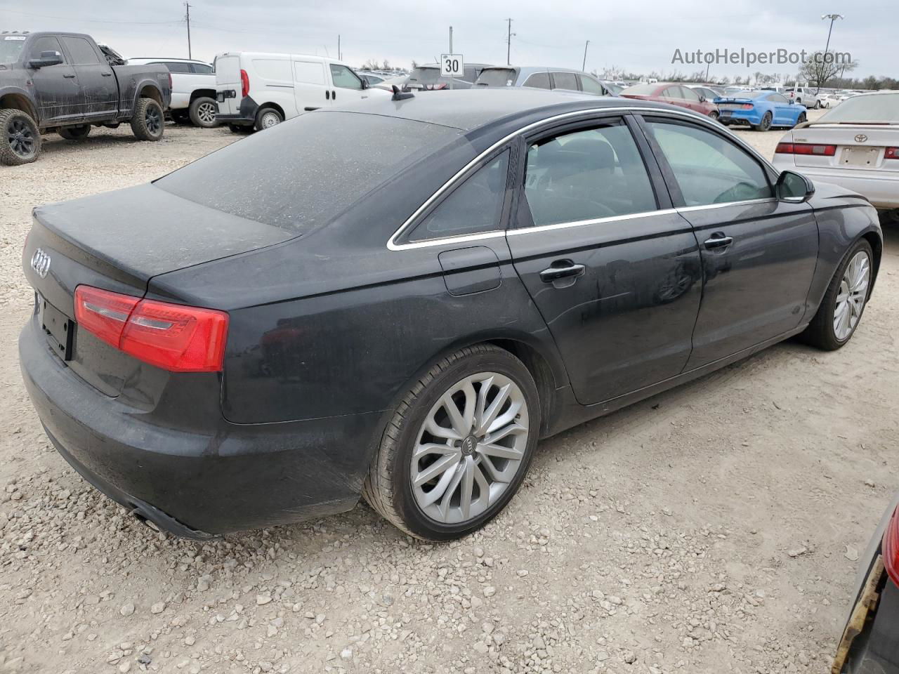 2013 Audi A6 Premium Plus Black vin: WAUGFAFC7DN146549