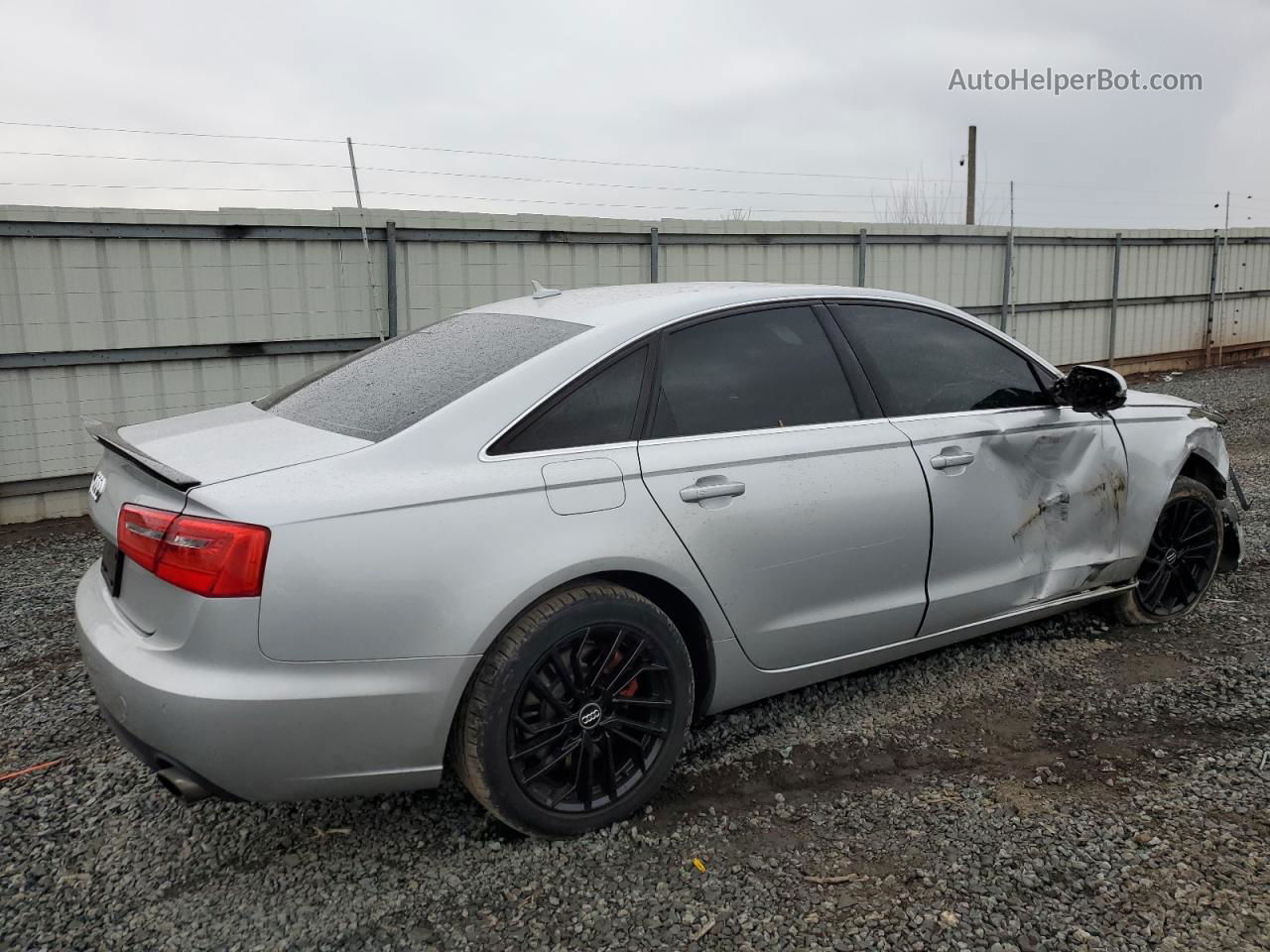 2014 Audi A6 Premium Plus Серебряный vin: WAUGFAFC7EN057260