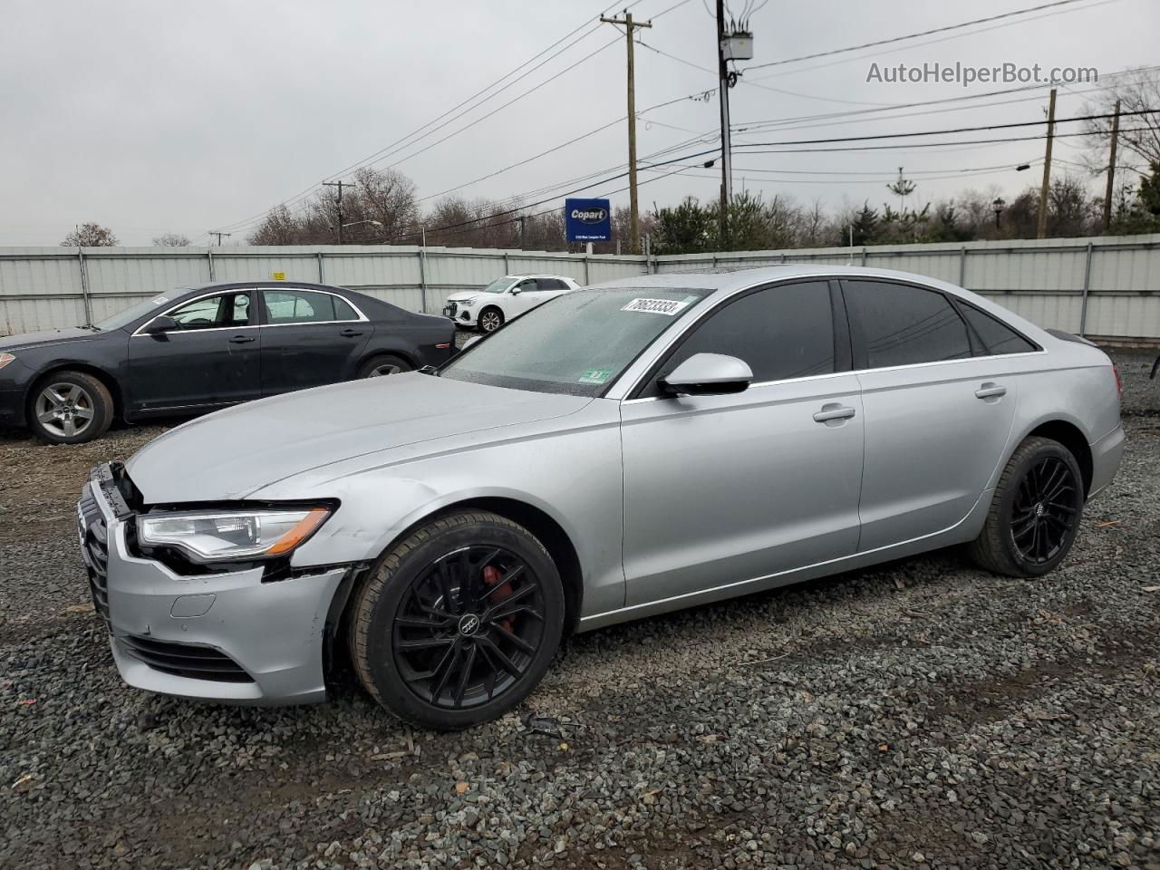 2014 Audi A6 Premium Plus Silver vin: WAUGFAFC7EN057260