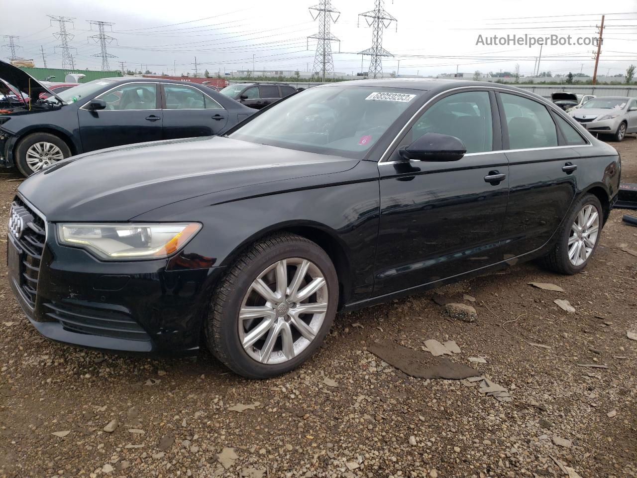 2014 Audi A6 Premium Plus Черный vin: WAUGFAFC7EN095880