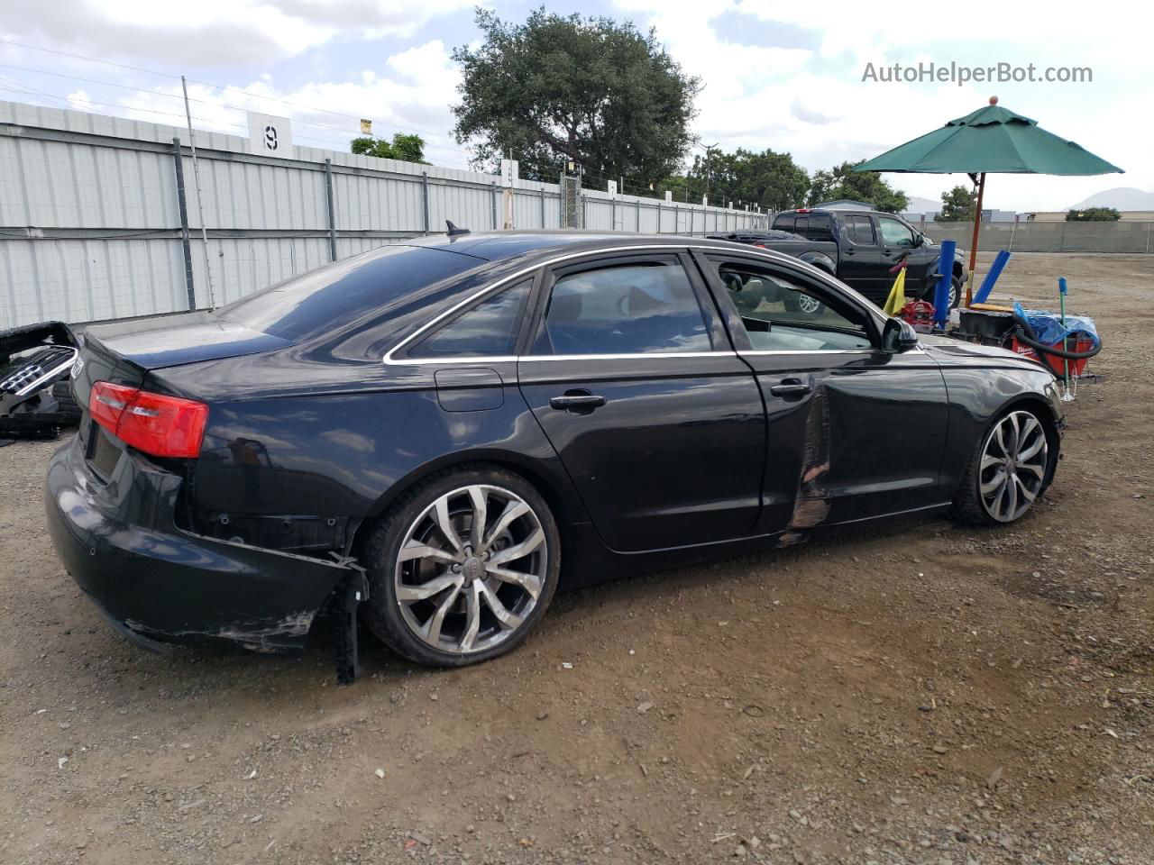 2014 Audi A6 Premium Plus Black vin: WAUGFAFC7EN119546