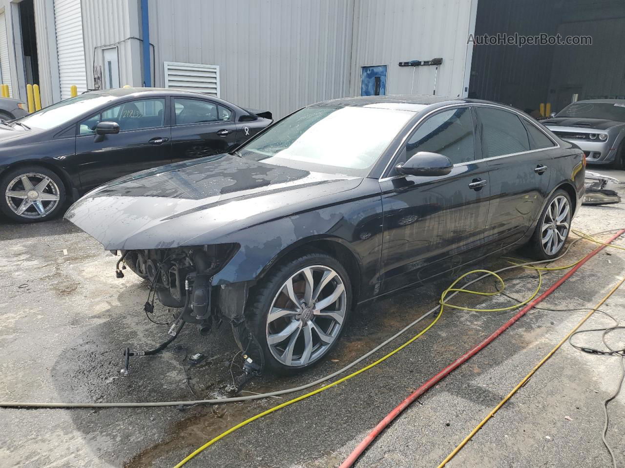 2013 Audi A6 Premium Plus Gray vin: WAUGFAFC8DN028106