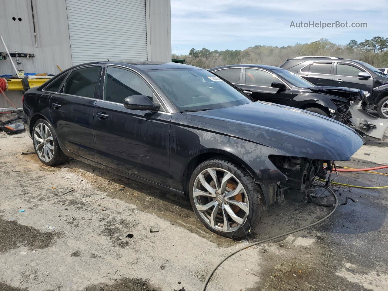 2013 Audi A6 Premium Plus Gray vin: WAUGFAFC8DN028106