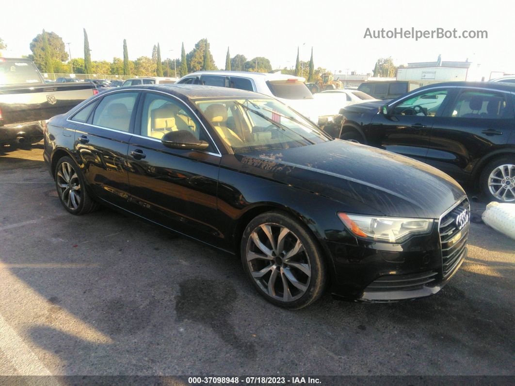 2013 Audi A6 2.0t Premium Черный vin: WAUGFAFC8DN090170