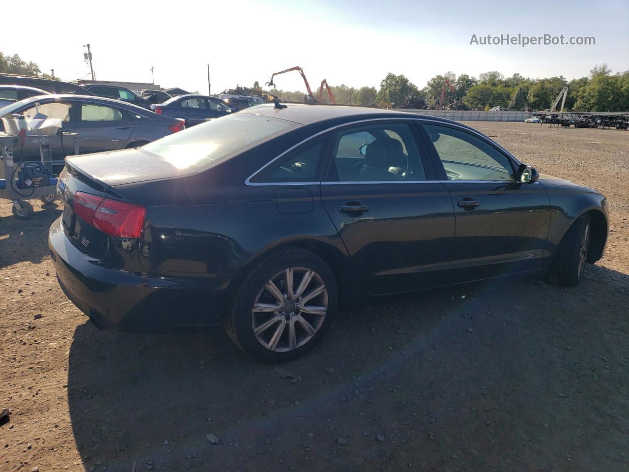 2013 Audi A6 Premium Plus Black vin: WAUGFAFC8DN121580