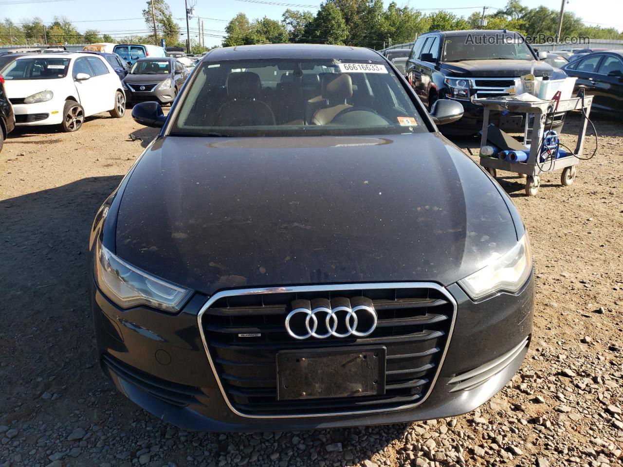 2013 Audi A6 Premium Plus Black vin: WAUGFAFC8DN121580