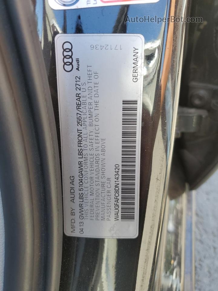 2013 Audi A6 Premium Plus Черный vin: WAUGFAFC8DN143420