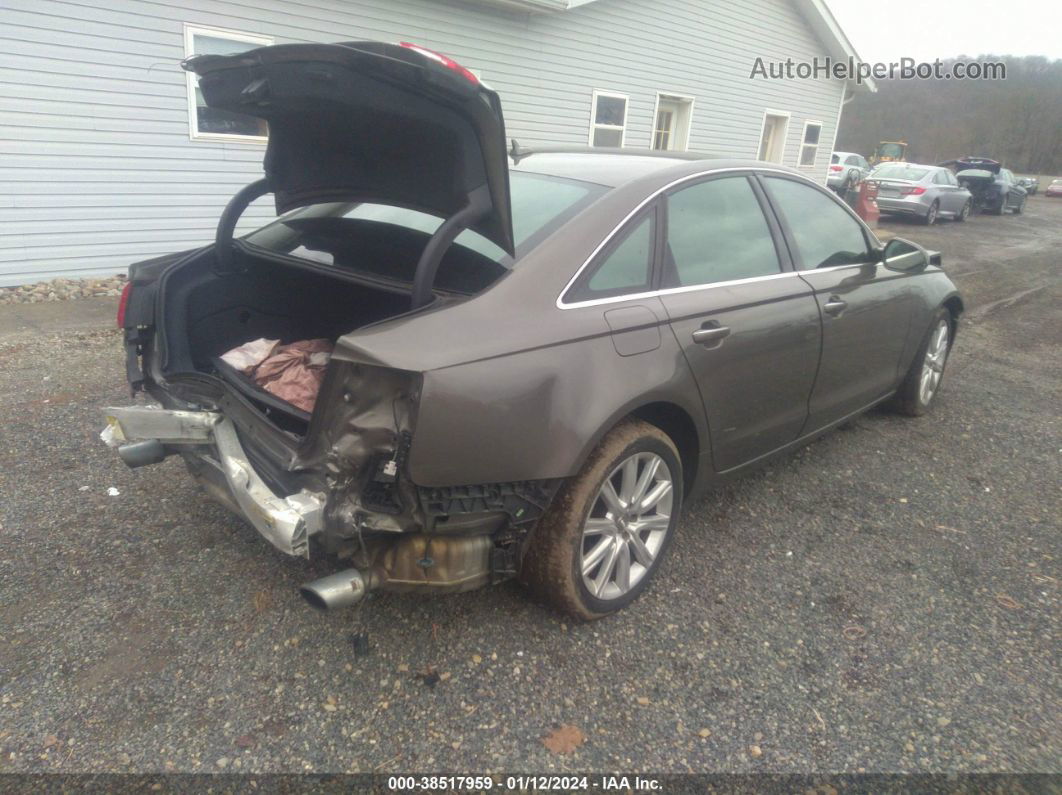 2013 Audi A6 2.0t Premium Brown vin: WAUGFAFC8DN155969