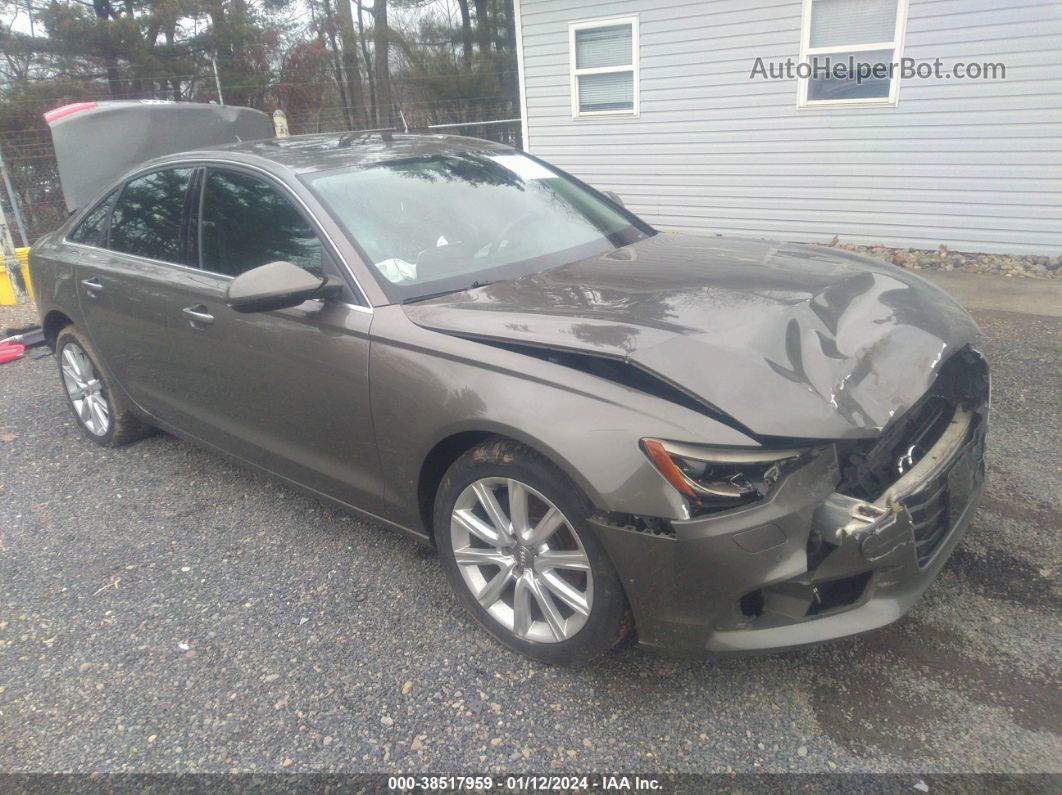 2013 Audi A6 2.0t Premium Brown vin: WAUGFAFC8DN155969