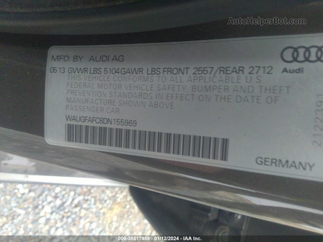 2013 Audi A6 2.0t Premium Brown vin: WAUGFAFC8DN155969