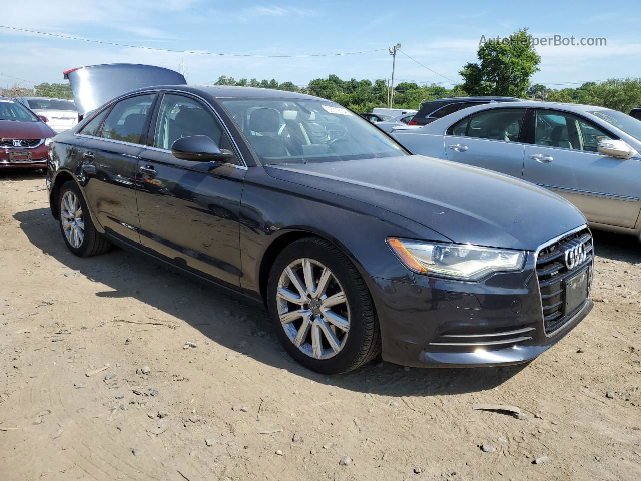 2014 Audi A6 Premium Plus Blue vin: WAUGFAFC8EN022159