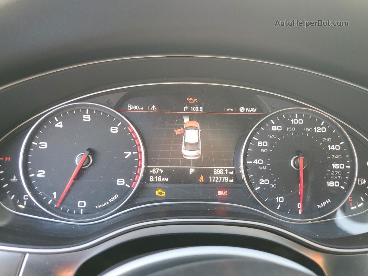 2014 Audi A6 Premium Plus Серый vin: WAUGFAFC8EN060510