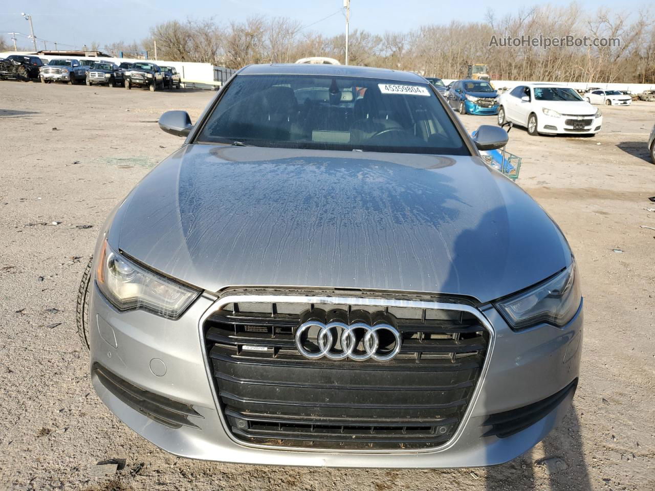 2014 Audi A6 Premium Plus Серый vin: WAUGFAFC8EN060510