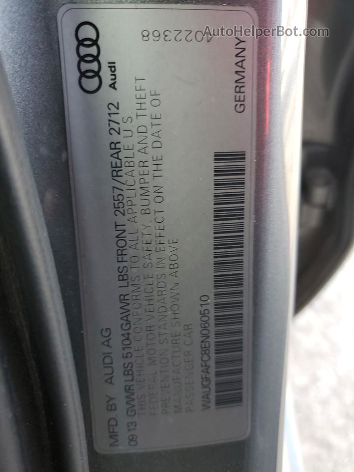 2014 Audi A6 Premium Plus Серый vin: WAUGFAFC8EN060510