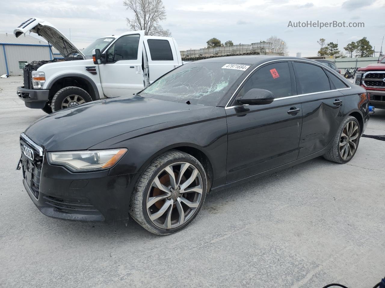 2013 Audi A6 Premium Plus Black vin: WAUGFAFC9DN005787