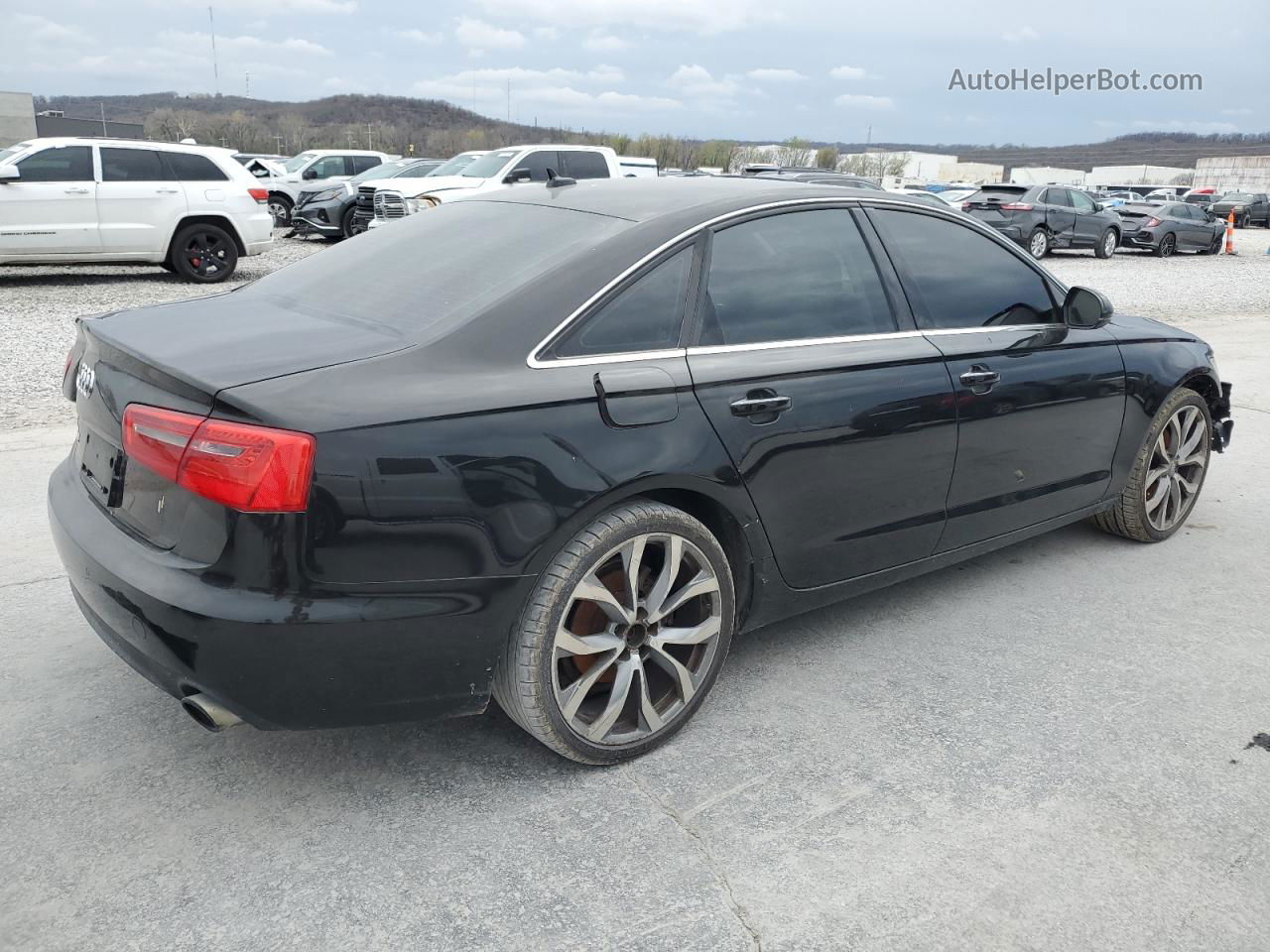 2013 Audi A6 Premium Plus Black vin: WAUGFAFC9DN005787